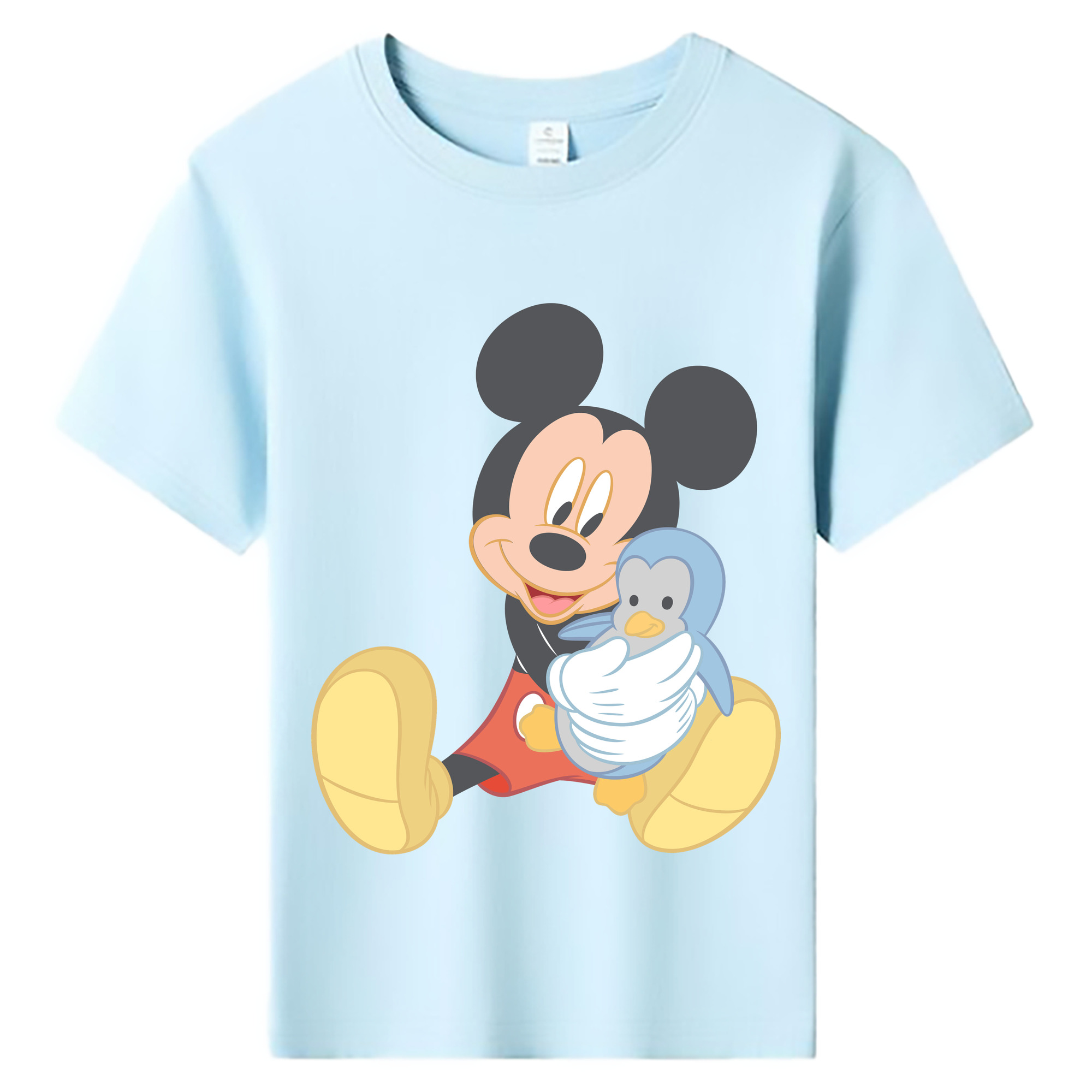 ミッキーマウス Mickey Mouse 綿100％キッズTシャツ（フロントプリント）